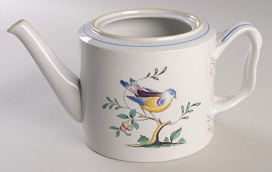 Queen's Bird (Imperial Ware, Cream Body) Teapot No Lid by Spode-1
