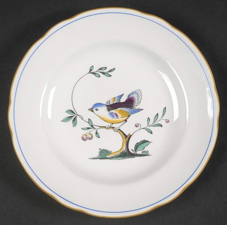 Queen's Bird (Imperial Ware, Cream Body) Bread & Butter Plate by Spode-1
