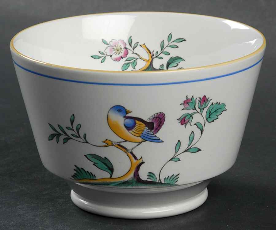 Queen's Bird (Imperial Ware, Cream Body) Open Sugar Bowl by Spode-1