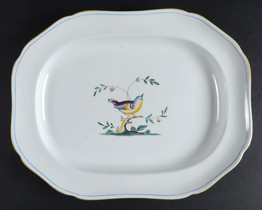 Queen's Bird (Imperial Ware, Cream Body) 16" Oval Serving Platter by Spode-1