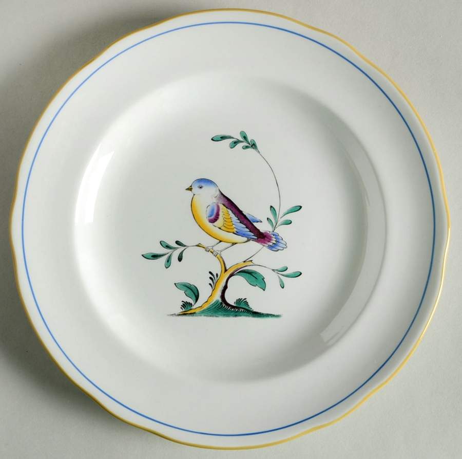 Queen's Bird (Imperial Ware, Cream Body) Salad Plate by Spode-1
