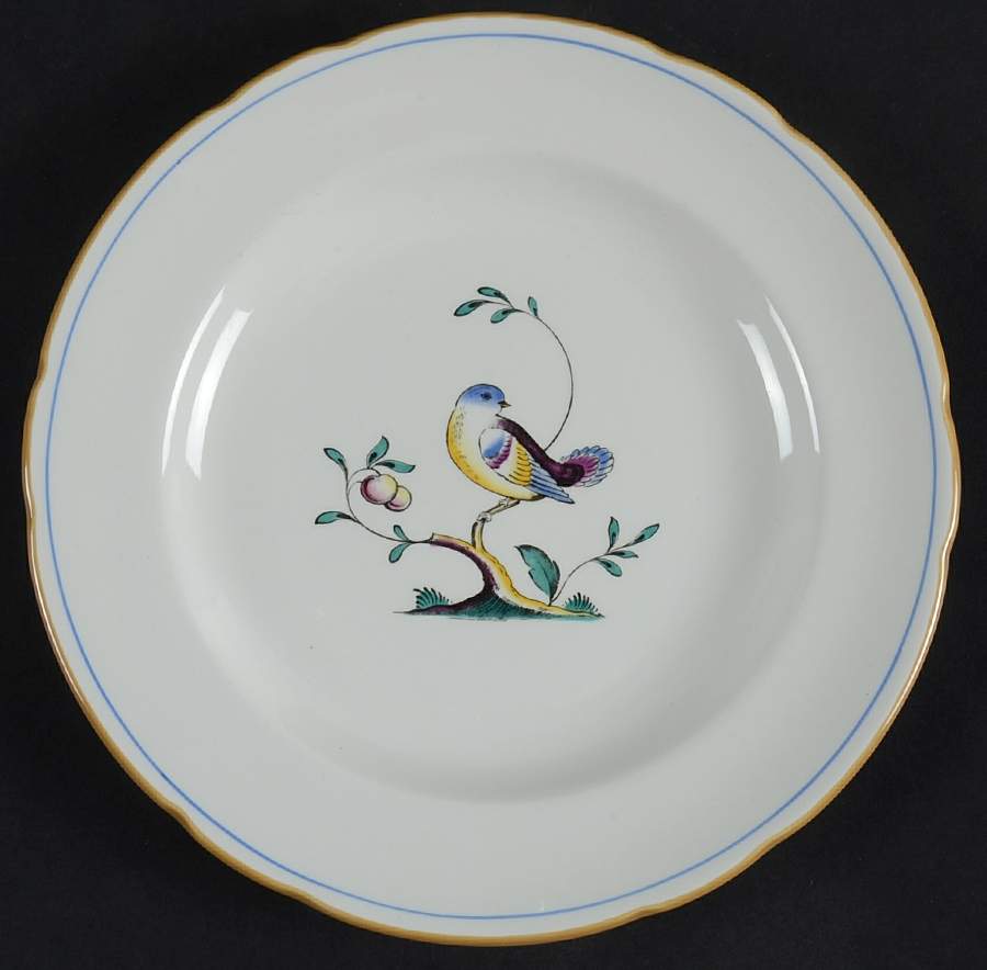 Queen's Bird (Imperial Ware, Cream Body) Salad Plate by Spode-1