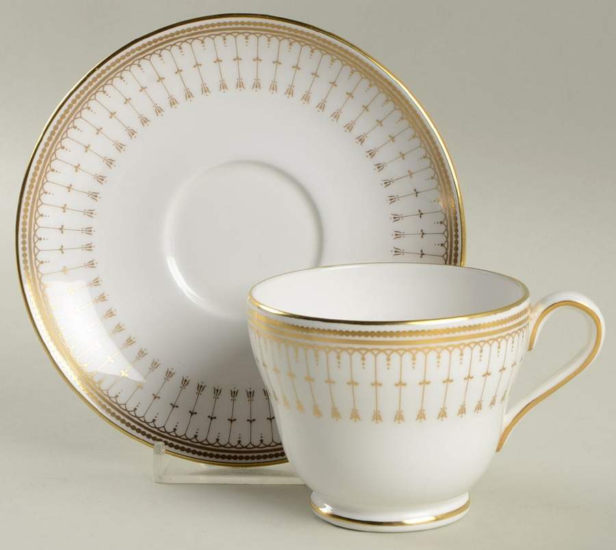 Queen's Gate Footed Cup & Saucer Set by Spode-1
