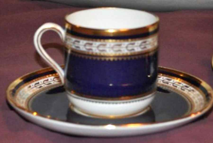 R3717 Flat Demitasse Cup & Saucer Set by Spode-1