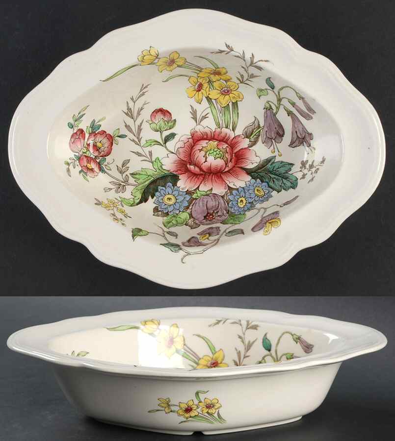 Raeburn 10" Oval Vegetable Bowl by Spode-1