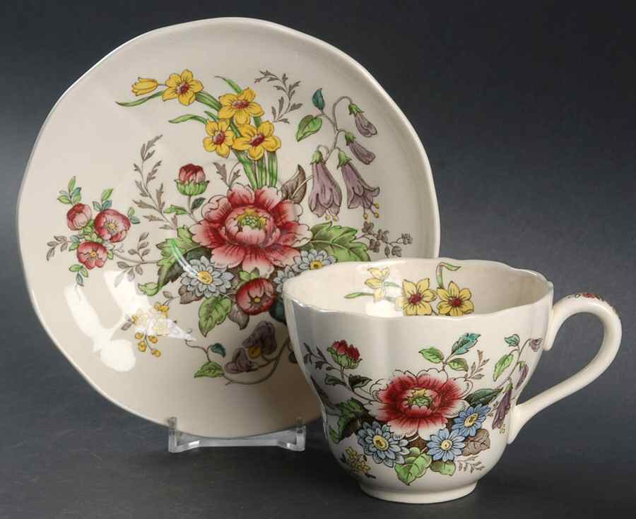Raeburn Flat Cup & Saucer Set by Spode-1