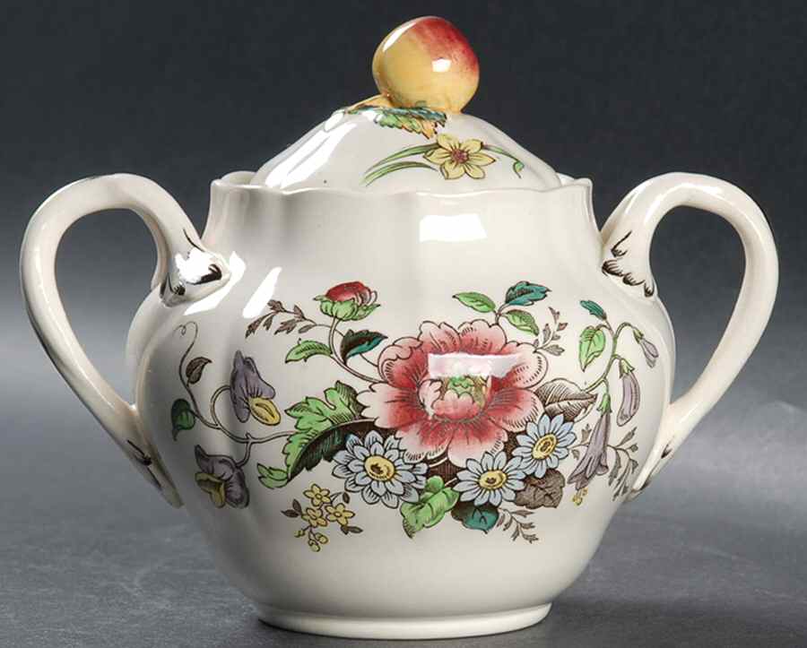 Raeburn Sugar Bowl & Lid by Spode-1