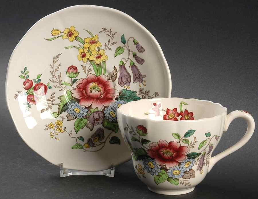 Raeburn Flat Cup & Saucer Set by Spode-1