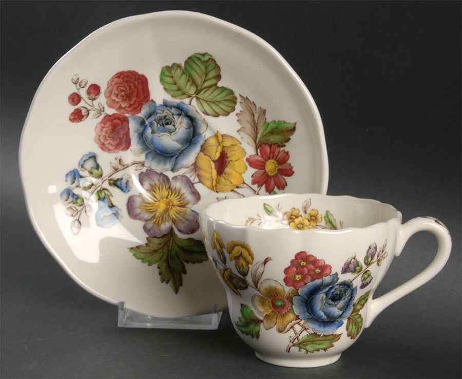 Rembrandt Flat Cup & Saucer Set by Spode-1