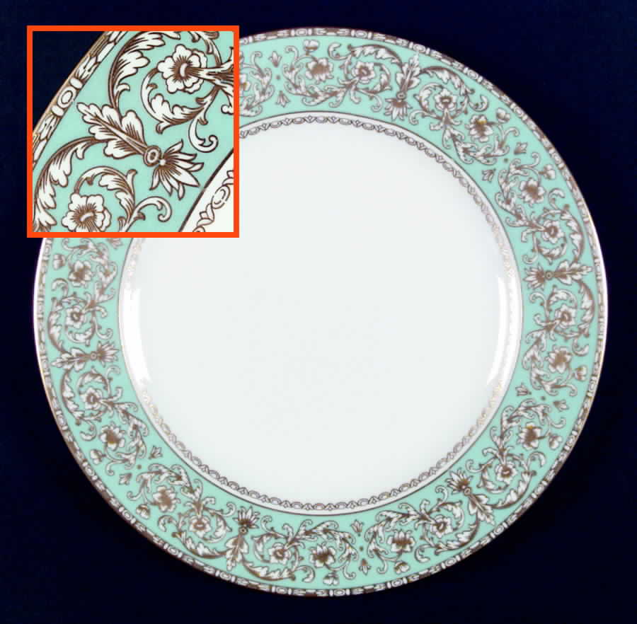 Renaissance Green Dinner Plate by Spode-1