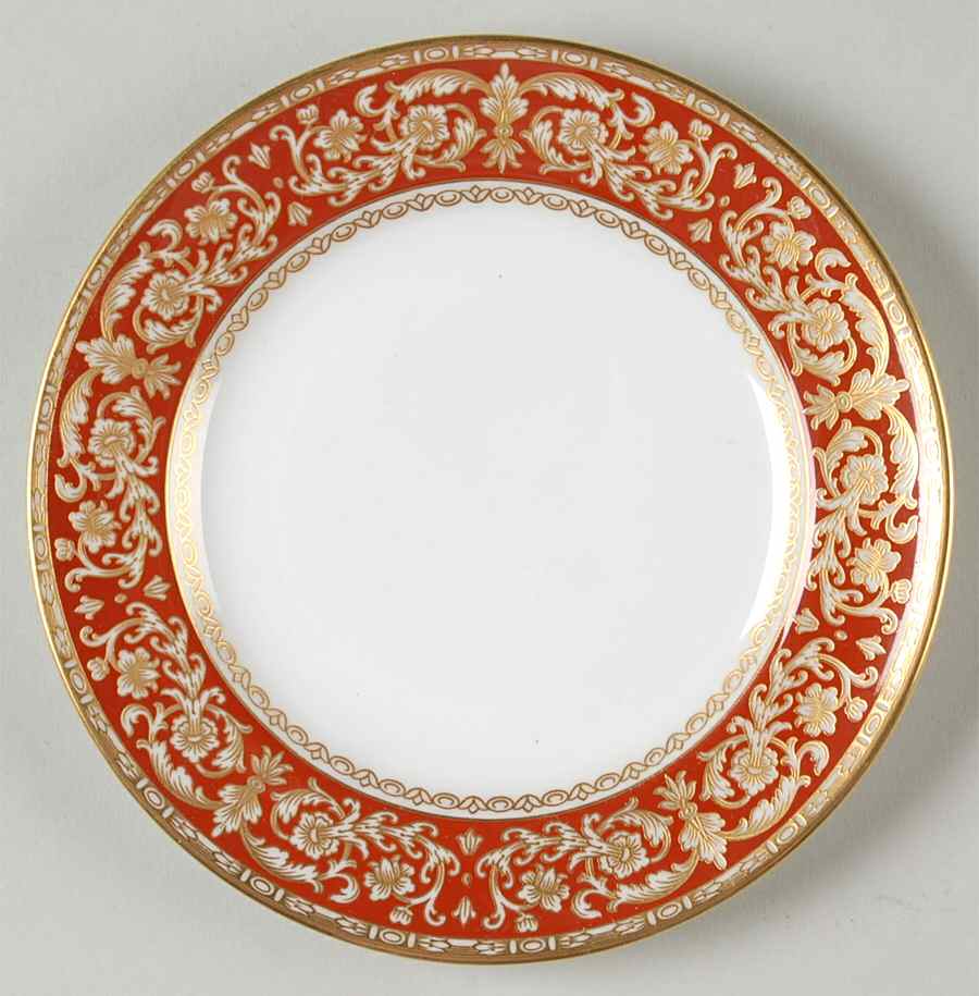 Renaissance Red Bread & Butter Plate by Spode-1
