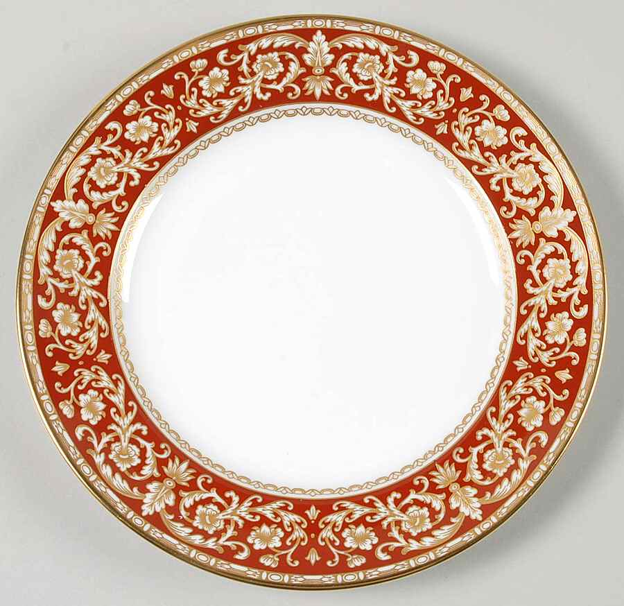Renaissance Red Salad Plate by Spode-1