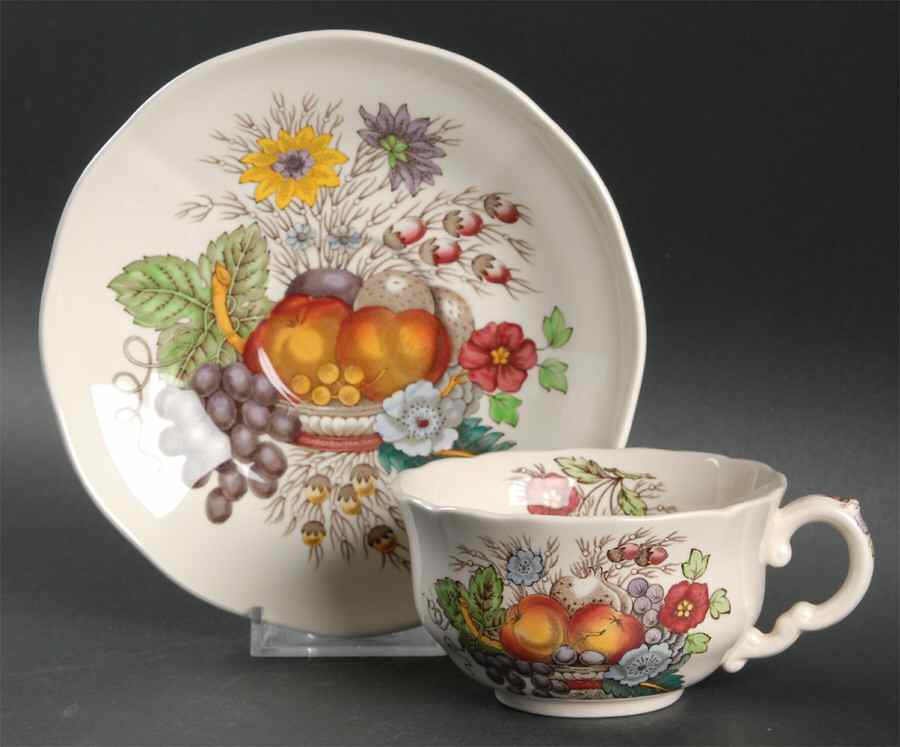 Reynolds Flat Cup & Saucer Set by Spode-1