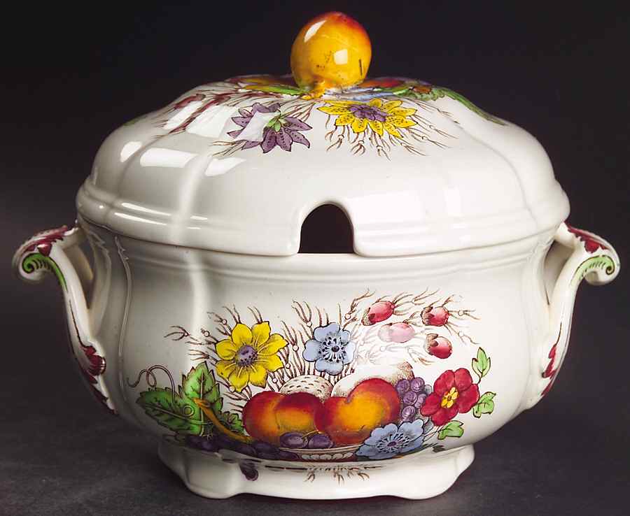 Reynolds Sauce Boat & Lid by Spode-1