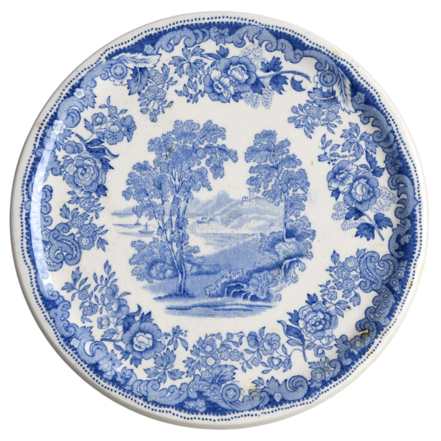 Rhine Blue (Scalloped) Tea Tile by Spode-1
