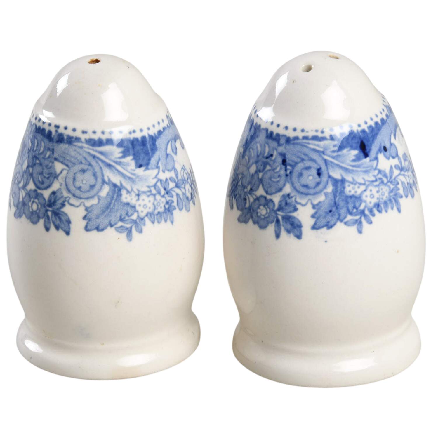 Rhine Blue (Scalloped) Salt & Pepper Set by Spode-1