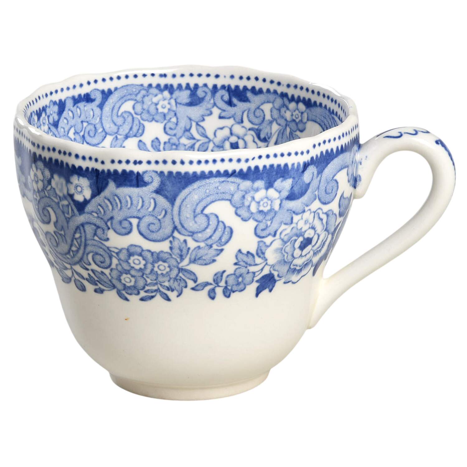 Rhine Blue (Scalloped) Flat Cup by Spode-1