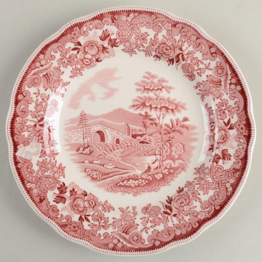 Rhine Pink Bread & Butter Plate by Spode-1