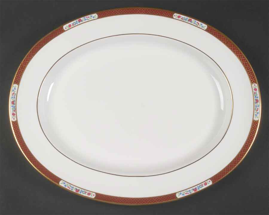 Richmond 14" Oval Serving Platter by Spode-1