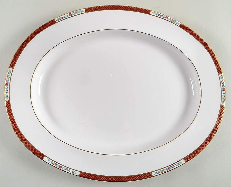 Richmond 16" Oval Serving Platter by Spode-1