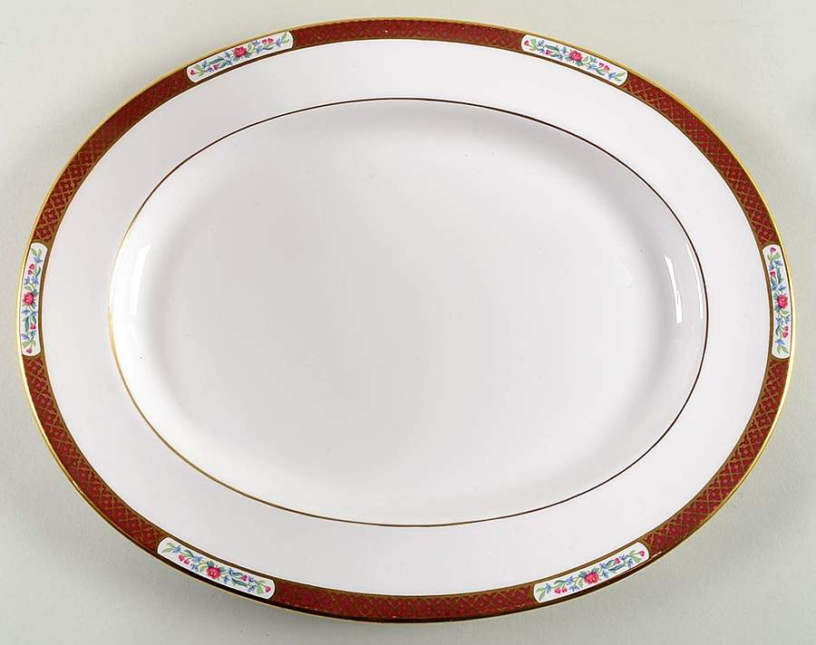 Richmond 12" Oval Serving Platter by Spode-1