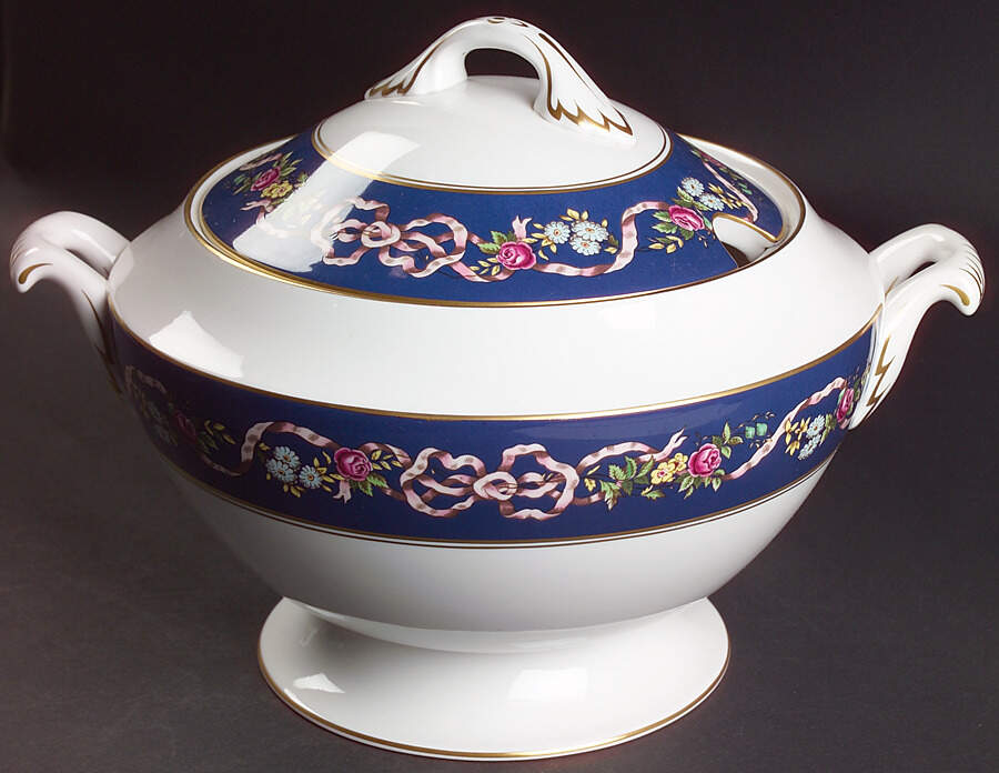 Ribbons & Roses Tureen &  Lid by Spode-1