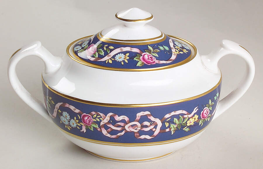 Ribbons & Roses Sugar Bowl & Lid by Spode-1