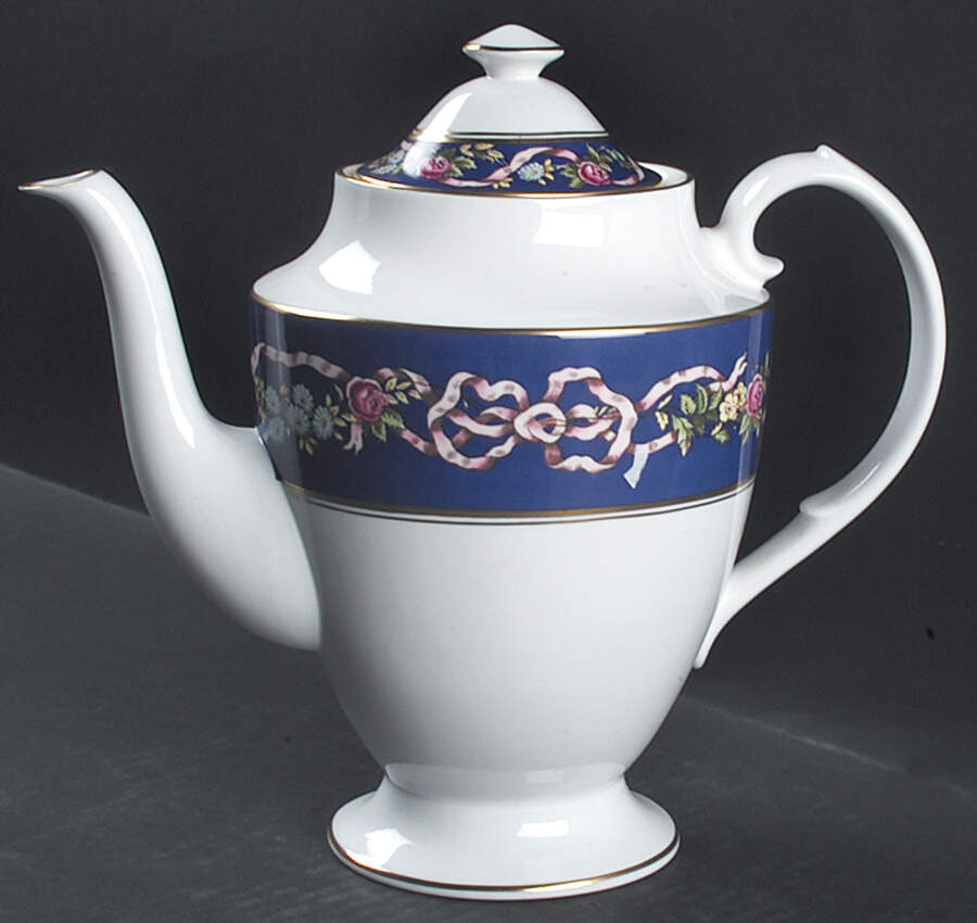 Ribbons & Roses Coffee Pot & Lid by Spode-1