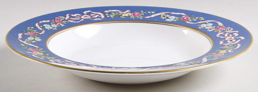 Ribbons & Roses Large Rim Soup Bowl by Spode-1