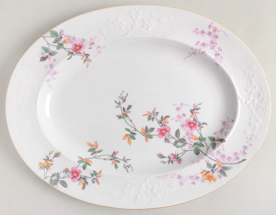 Roberta Orange (Smooth) 16" Oval Serving Platter by Spode-1