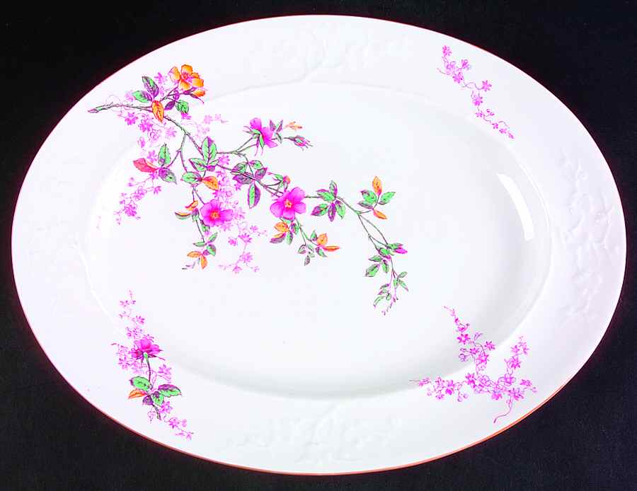 Roberta Orange (Smooth) 15" Oval Serving Platter by Spode-1