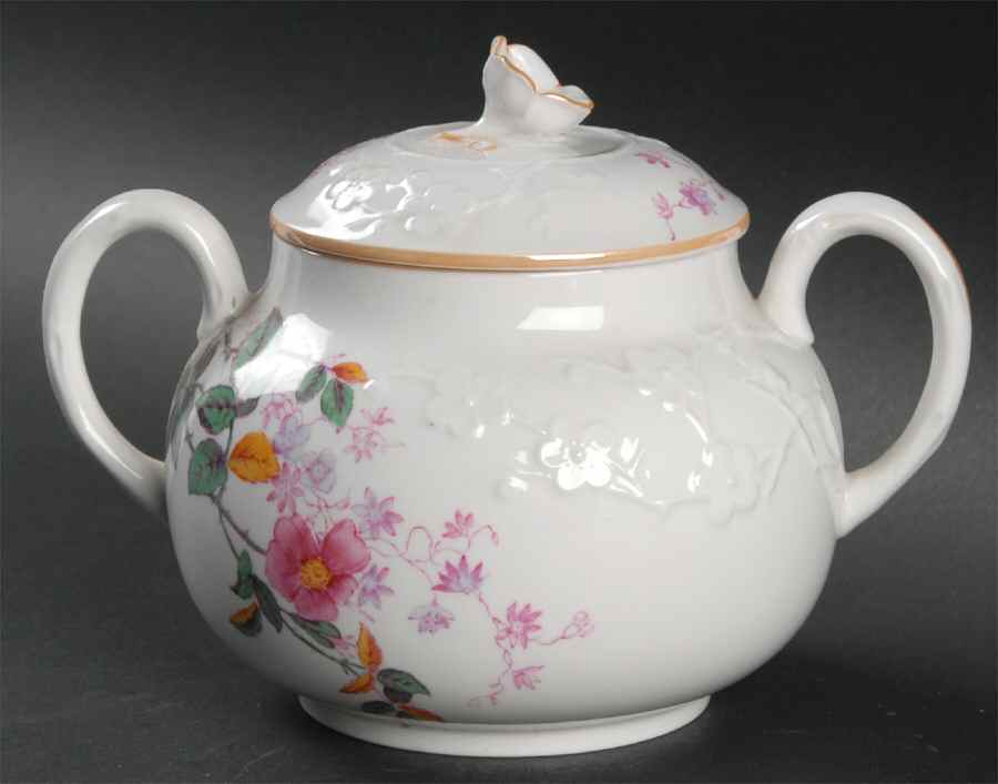 Roberta Orange (Smooth) Sugar Bowl & Lid by Spode-1
