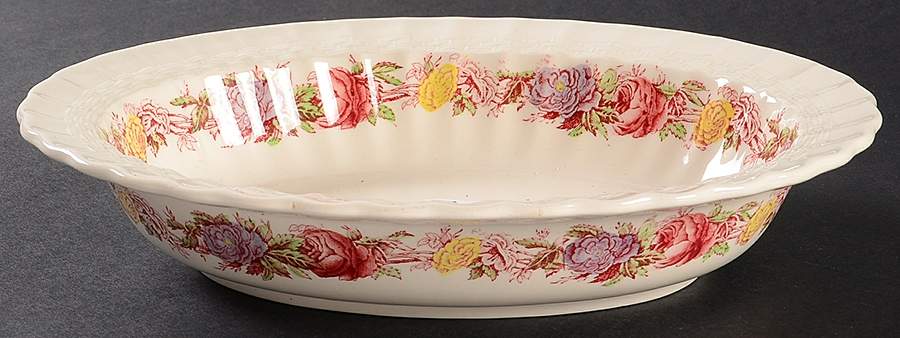 Rose Briar 9" Oval Vegetable Bowl by Spode-1