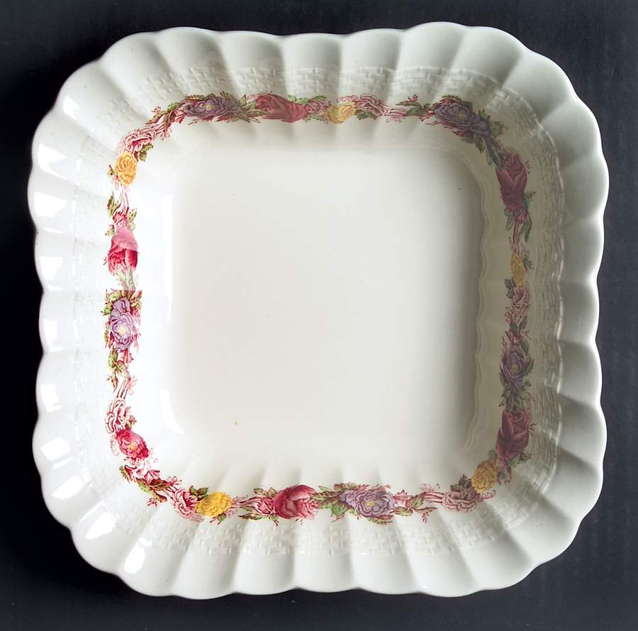 Rose Briar 8" Square Vegetable Bowl by Spode-1
