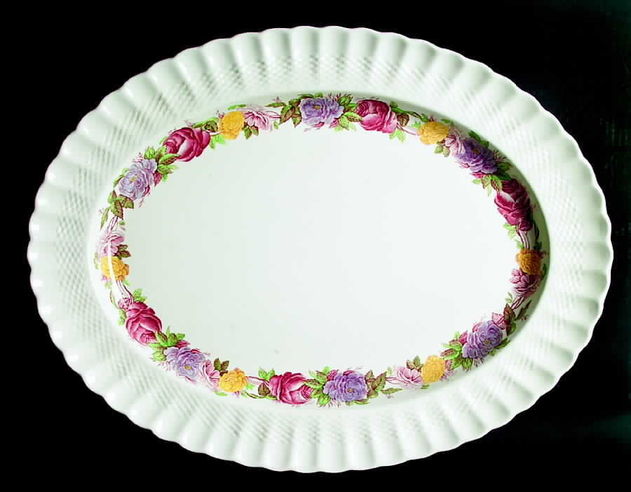 Rose Briar 21" Oval Serving Platter by Spode-1