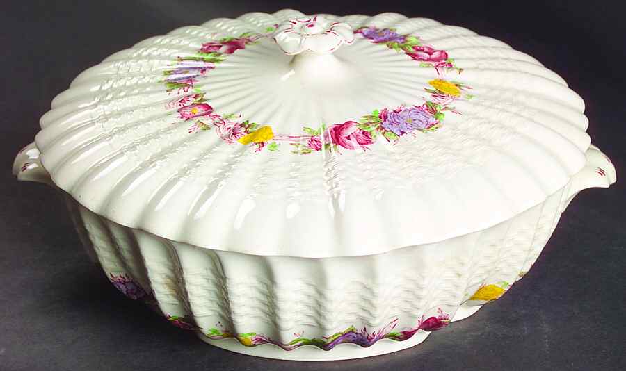 Rose Briar Round Covered Vegetable by Spode-1