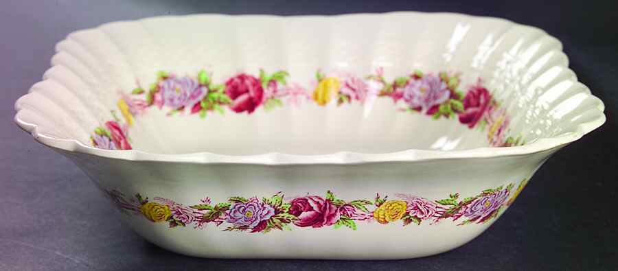 Rose Briar 9" Square Vegetable Bowl by Spode-1