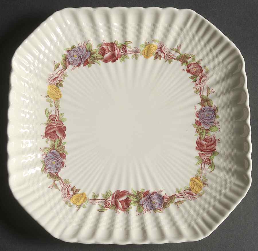 Rose Briar Square Cake Plate by Spode-1