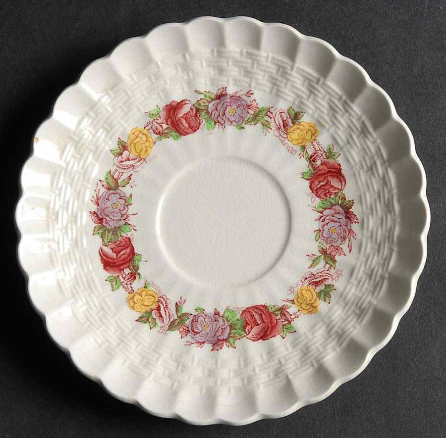 Rose Briar Saucer for Demitasse Cup by Spode-1