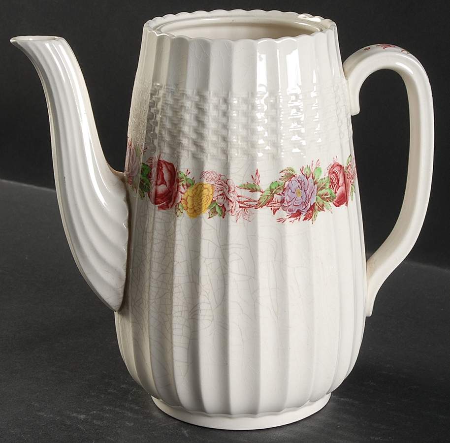 Rose Briar Coffee Pot No Lid by Spode-1