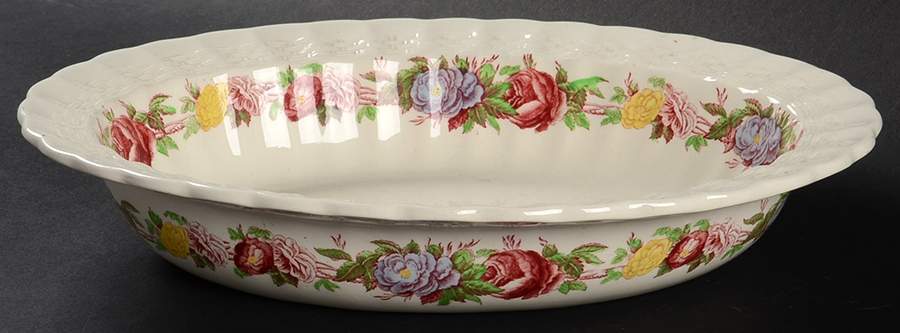 Rose Briar 10" Oval Vegetable Bowl by Spode-1
