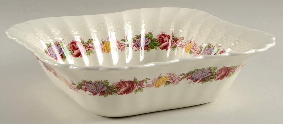 Rose Briar 10" Square Vegetable Bowl by Spode-1