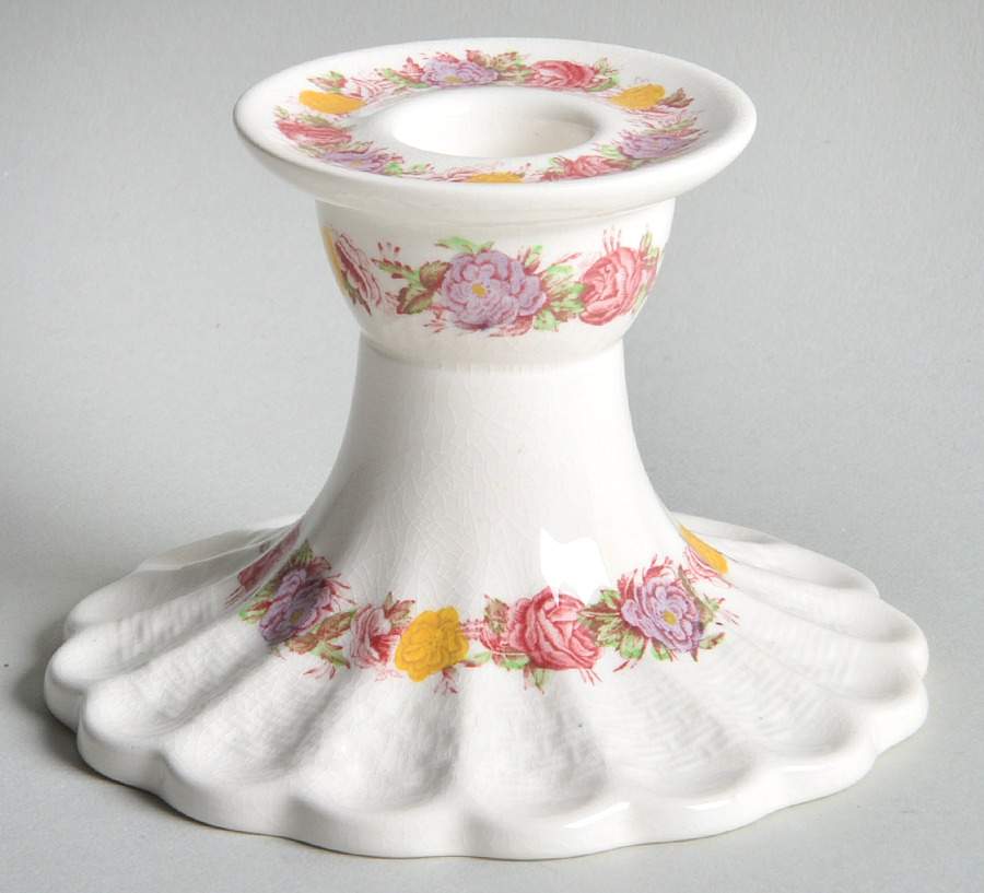 Rose Briar 3" Candlestick by Spode-1
