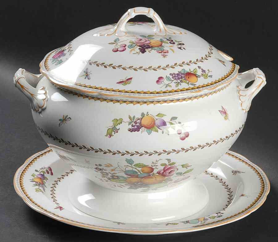 Rockingham Tureen & Lid w/Underplate by Spode-1