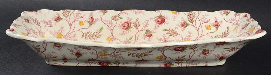 Rosebud Chintz (2-8401, Pink Vine) Celery by Spode-1