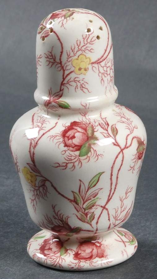 Rosebud Chintz (2-8401, Pink Vine) Salt Shaker by Spode-1