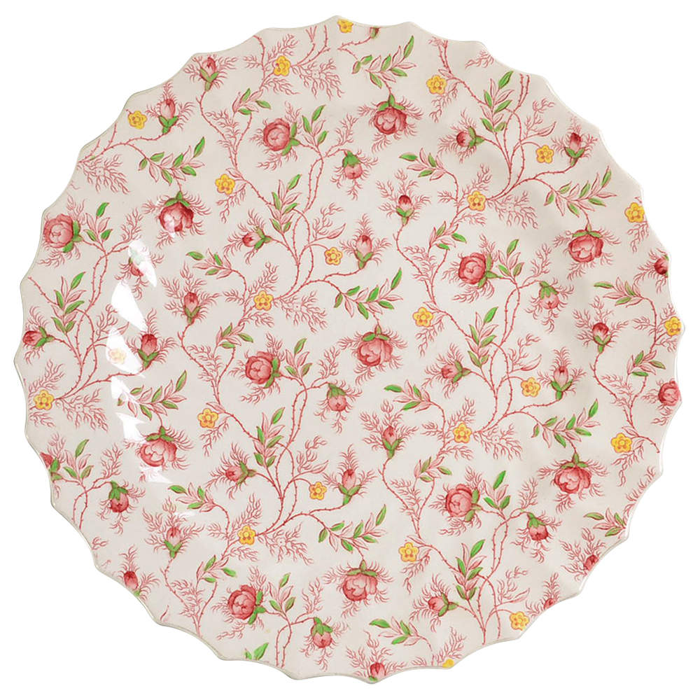Rosebud Chintz (2-8401, Pink Vine) Dinner Plate by Spode-1