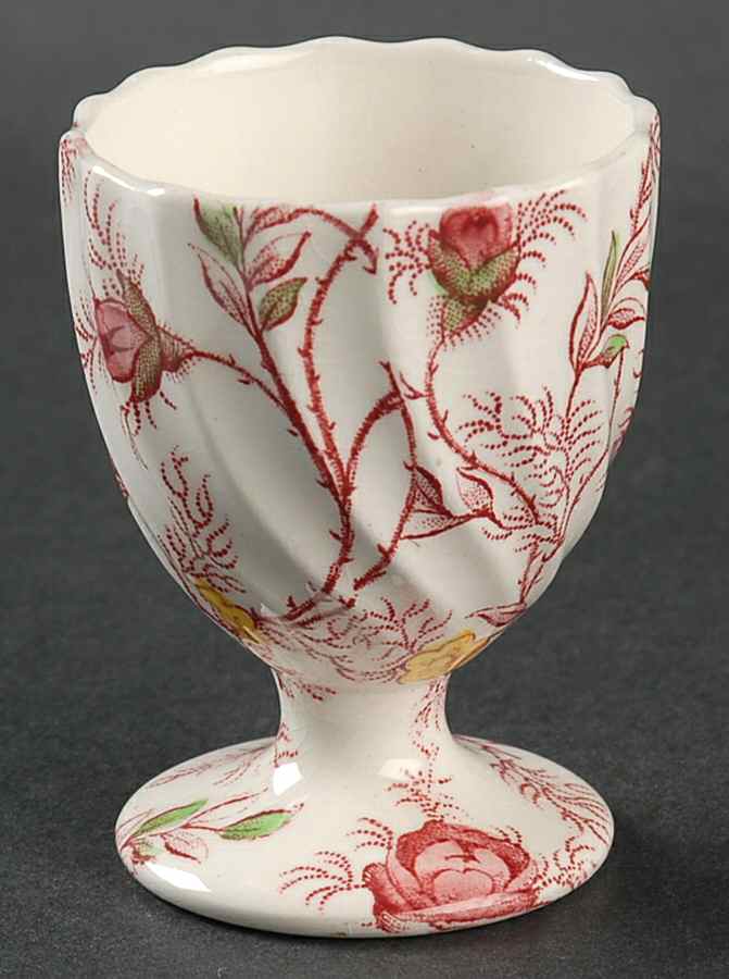 Rosebud Chintz (2-8401, Pink Vine) Single Egg Cup by Spode-1