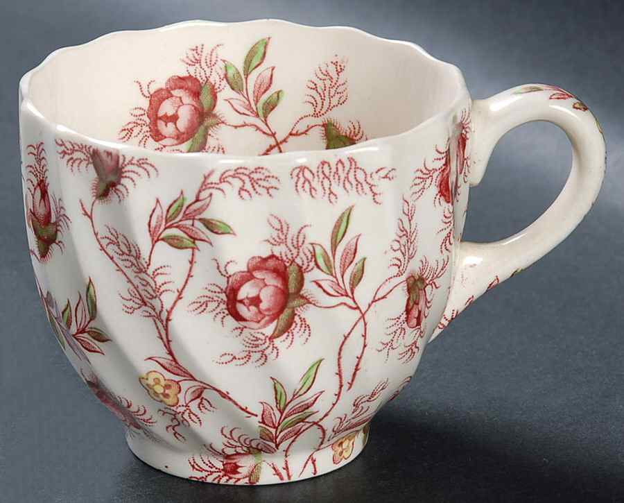 Rosebud Chintz (2-8401, Pink Vine) Footed Cup by Spode-1