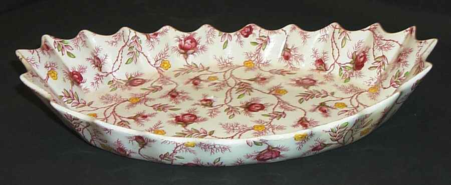 Rosebud Chintz (2-8401, Pink Vine) Jubilee Platter by Spode-1